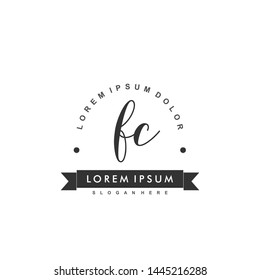 FC Initial beauty monogram logo vector
