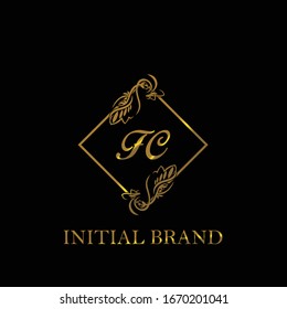 FC Initial wedding logo template vector