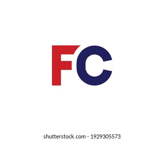 FC letter design vector template