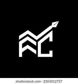 FC letter logo creative design with vector graphic, FC simple and modern logo.