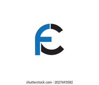 Diseño del logotipo de la carta FC Vector moderno creativo.