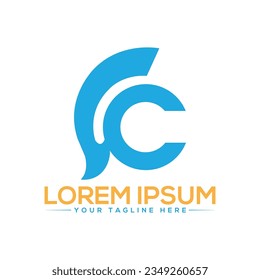 Design des FC-Buchstabens Logo Creative Logo-Design