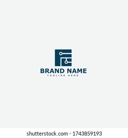 Vector de plantilla de diseño de logotipo de carta FC