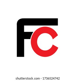 fc letter logo vector design