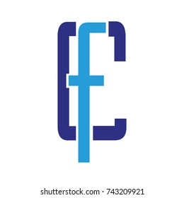 fc letter vector logo