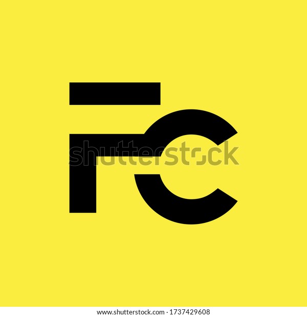 fc letter vector logo design