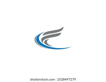 modelo de ícone de vetor de design de logotipo FC com fundo branco