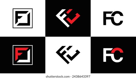 FC logo. F C design. White FC letter. FC, F C letter logo design. Initial letter FC linked circle uppercase monogram logo. design. top logo, Most Recent, Featured,