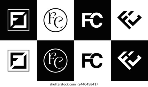 FC logo. F C design. White FC letter. FC, F C letter logo design. Initial letter FC linked circle uppercase monogram logo. design. top logo, Most Recent, Featured,