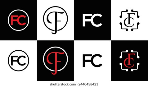 FC logo. F C design. White FC letter. FC, F C letter logo design. Initial letter FC linked circle uppercase monogram logo. design. top logo, Most Recent, Featured,