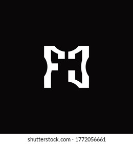 FC-Logo-Monogramm mit Mustern für Schnittelemente