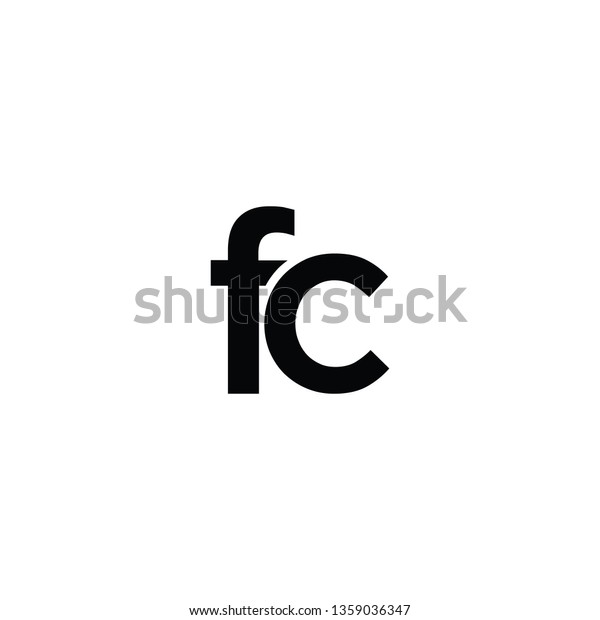 Fc Logo Vector Your Business Stock Vector Royalty Free 1359036347