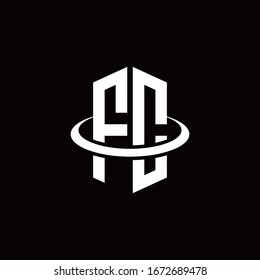 FC monogram logo in a hexagon style and surrounded by a ring