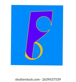 FC Monogram Logo on a Blue Background