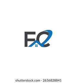 FC real estate logo, FC logo, FC letter logo, monogram, house , alphabet, property ,interior, minimalist Symbol, real estate, alphabet, construction, residential, symbol, sign, letter, architecture.