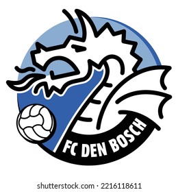 FC soccer ball football play famous sport game symbol logo sign isolated black white background icon vector template element.