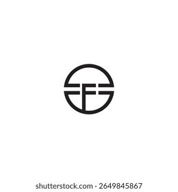 Logotipo redondo da ilusão de tecnologia FC