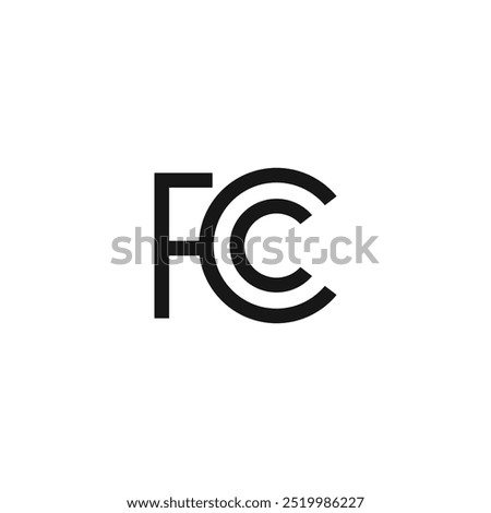 FCC icon symbol vector illustration