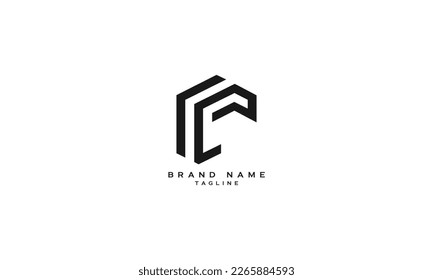 FCE, FE, EF, Abstract initial monogram letter alphabet logo design