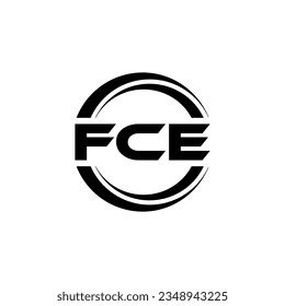 FCE Logo Design, Inspiration for a Unique Identity. Modern Elegance and Creative Design. Watermark Your Success with the Striking this Logo.