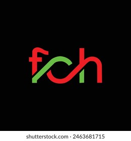 FCH Letter Initial Logo Design Vorlage Vektorillustration