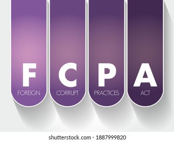 FCPA - Foreign Corrupt Practices Act Acronym, Concept Background