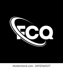 FCQ logo. FCQ letter. FCQ letter logo design. Intitials FCQ logo linked with circle and uppercase monogram logo. FCQ-typography for technology, business and real estate brand.