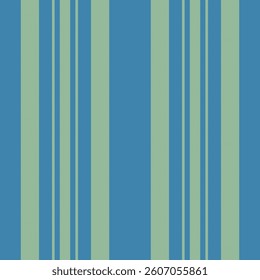Fcrapbook background stripe fabric, stage vector seamless textile. Slim pattern texture vertical lines in cyan and lime colors palette.