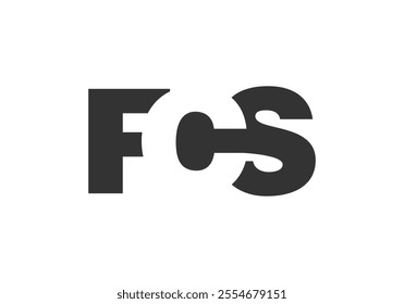 FCS logo design. Initial letter F C S bold font style for tech startups, consulting, corporate branding. Creative company name, headlines typography identity, trendy logotype. Vector illustration.