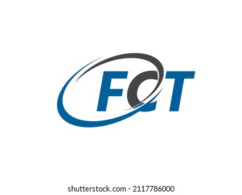 FCT letter creative modern elegant swoosh logo design