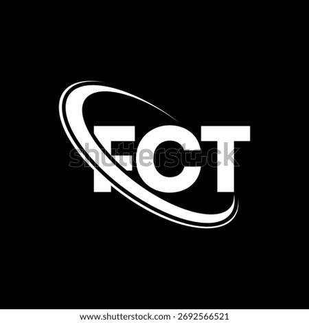FCT logo. FCT letter. FCT letter logo design. Intitials FCT logo linked with circle and uppercase monogram logo. FCT-typography for technology, business and real estate brand.