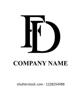 FD Company initial logo design