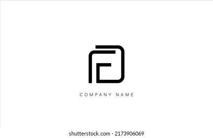 FD, DF Alphabet Letters Logo Monogram