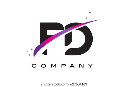 Ld L D Black Letter Logo Stock Vector (Royalty Free) 627622169