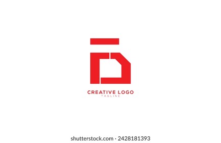 FD FJ FDJ Abstract initial monogram letter alphabet logo design