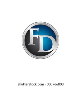 FD initial circle logo blue