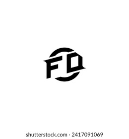 FD initial game logo, banner design for your e-sports or streaming team