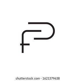 FD initial letter logo template vector icon design