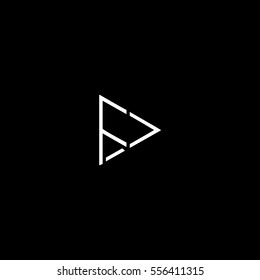 FD letter based play icon