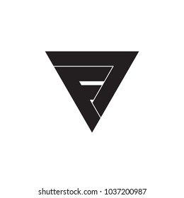 FD letter, FV logo vector