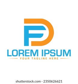 FD letter logo design creative design logo 