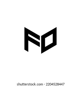 FD letter logo design with white background in illustrator. Vector logo, calligraphy designs for logo, Poster, Invitation, etc.