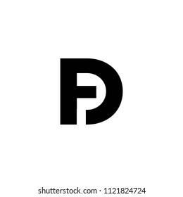 fd letter vector logo. d letter vector logo