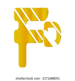 icono del logotipo del vector de letra fd