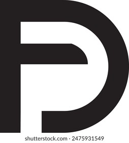 FD logo design, icon, symbol, vector file