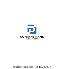 FD logo design vector template