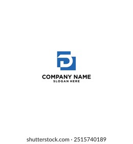 FD logo design vector template