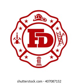 FD logo Fire Fighter logo 