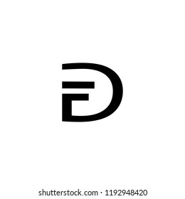 FD Logo letter vector