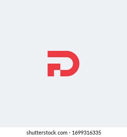 FD logo monogram in minimalist style.